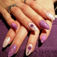 Lakier brokatowy Lilac Sparkle